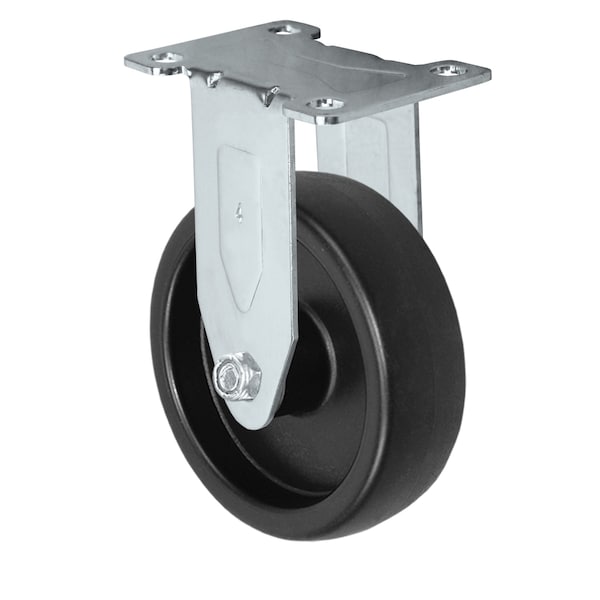 Casterhq 4"x1.25" Light Duty Polyolefin (Plastic) Wheel, Rigid Caster, 300l LDSTPLR4X125 - main